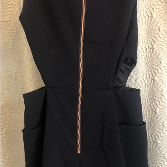 Ted Baker navy blue romper/jumpsuit with side cut outs. size 1 - Picture 4 of 7